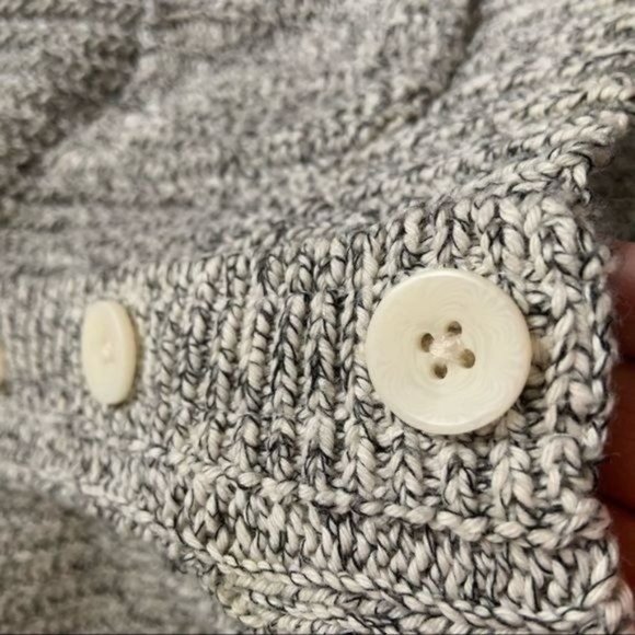 BROCHU WALKER COTTON COLOR BLOCK MARLED CARDIGAN S - Picture 4 of 9